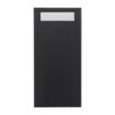 Picture of Europochette Extra Size Black Cutlery Pouch with White Airlaid Napkin (200 pack)