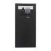 Picture of Europochette Extra Size Black Cutlery Pouch with White Airlaid Napkin (200 pack)