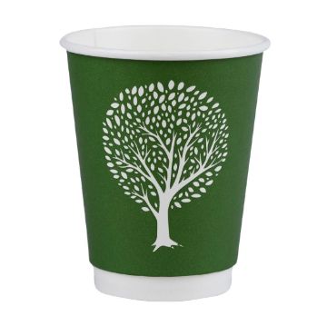 Picture of Vegware Green Tree Double Wall Hot Cups 8oz 79-Series (500 pack)