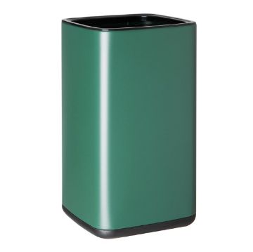 Picture of Bolero Square Waste Bin Green 10Ltr