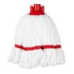 Picture of Jantex Microfibre Mop Head Red Stripe 150g