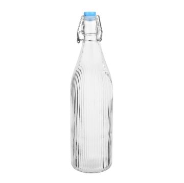 Picture of Olympia Ridged Swing Top Water Bottles 1Ltr (6 Pack)