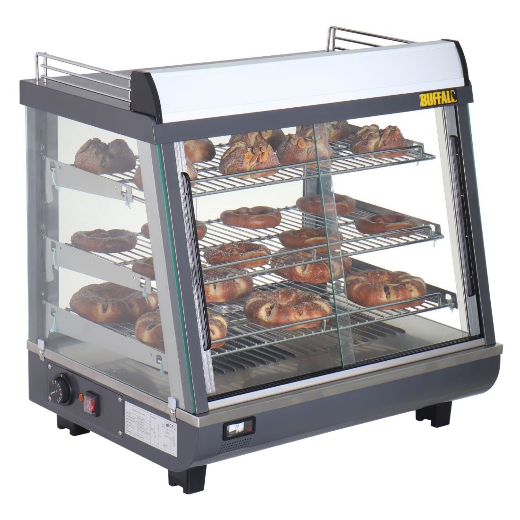 Picture of Buffalo Front and Rear Door Heated Merchandiser 96Ltr