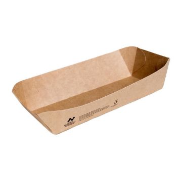 Picture of Notpla 10"x6" Deep Trays - Kraft (340 Pack)