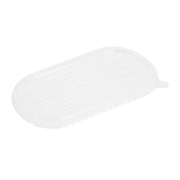 Picture of Fiesta Recyclable PET Lids for Bagasse Oval Containers (100 Pack)