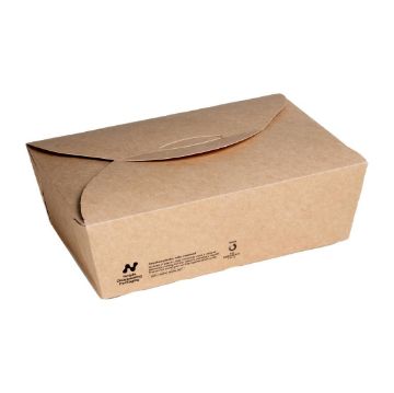 Picture of Notpla Large Takeaway Boxes 1750ml - Kraft (220 Pack)