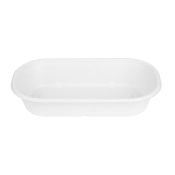 Picture of Fiesta Compostable Bagasse Oval Containers 850ml (100 Pack)