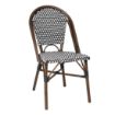 Picture of Bolero Parisian Style PE Rattan Chair Black Dot Mix (2 Pack)