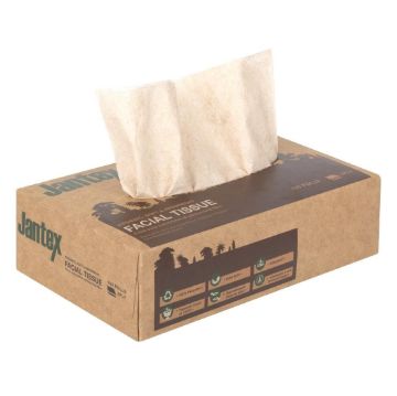 Picture of Jantex Green 100% Recycled Facial Tissues 100 Sheets (36 Pack)