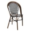 Picture of Bolero Parisian Style PE Rattan Chair Black Dot Mix (2 Pack)