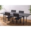 Picture of Bolero Valletta Grey Slatted Extendable Outdoor Dining Table