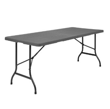 Picture of Bolero Wood-Effect Rectangular Centre Folding Table 6ft