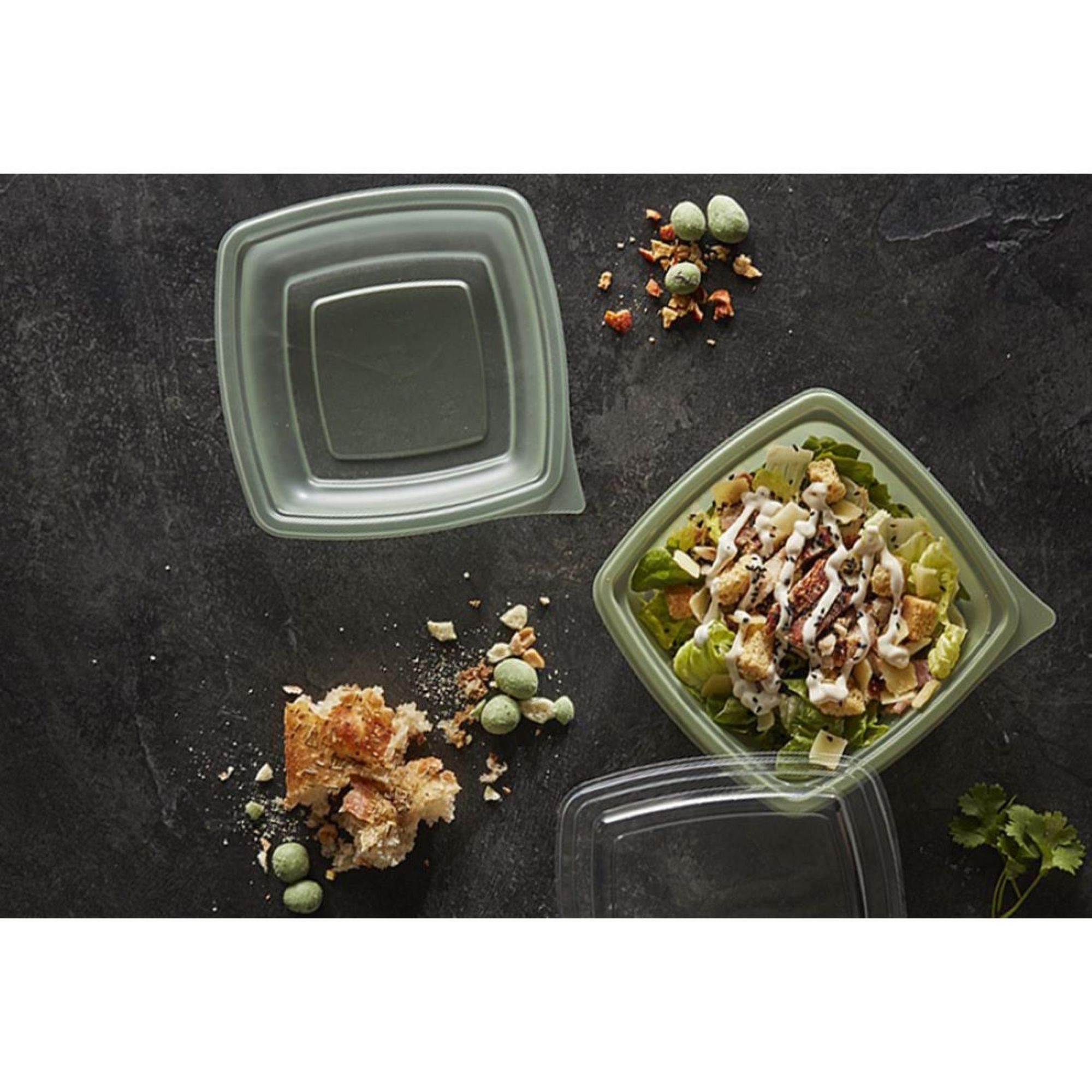 Picture of Plaza Evolve Square Takeaway Food Bowls 750ml (500 pack)