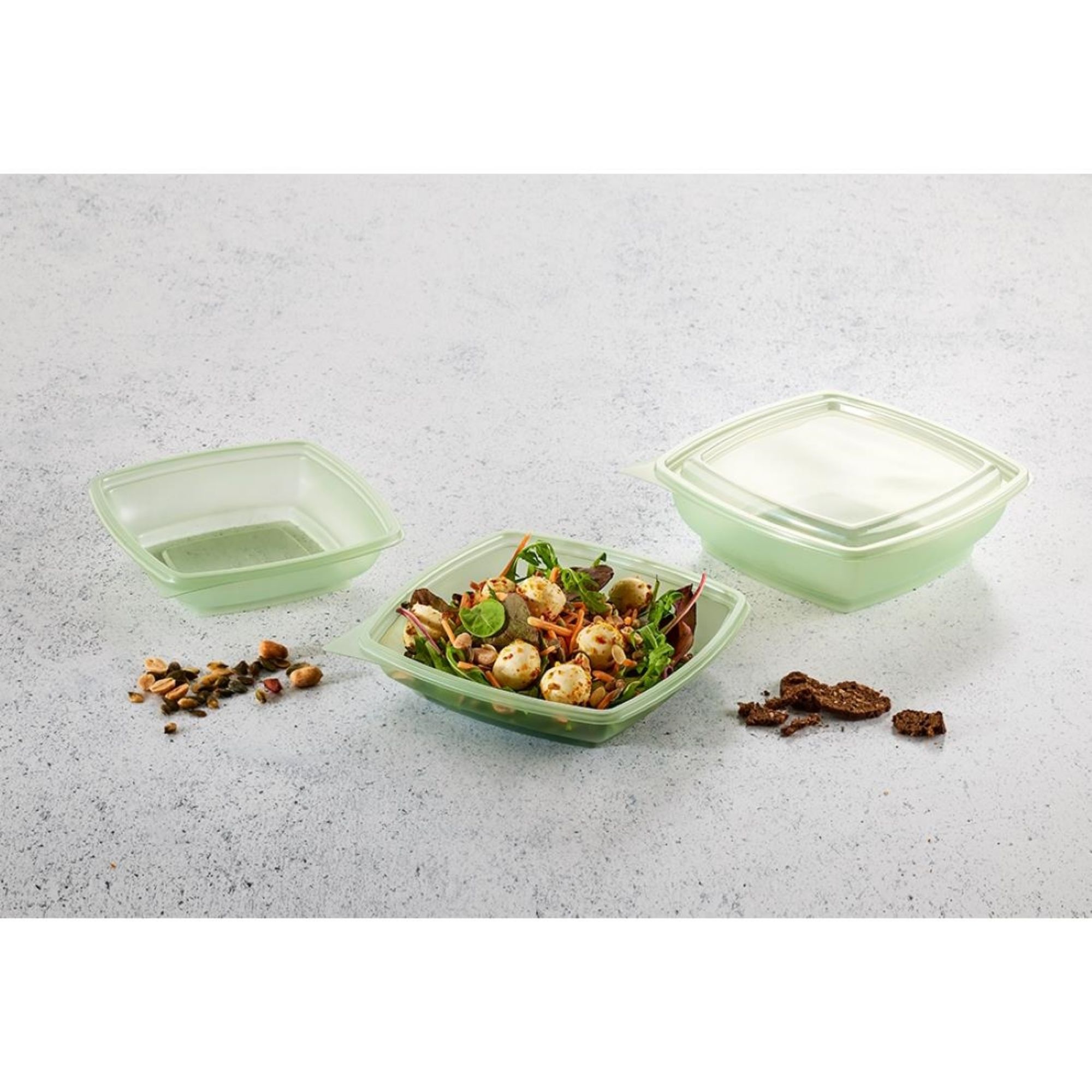 Picture of Plaza Evolve Square Takeaway Food Bowls 750ml (500 pack)