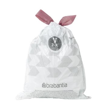 Picture of Brabantia PerfectFit Bin Bags, Code V, 2-3Ltr (40 Pack)