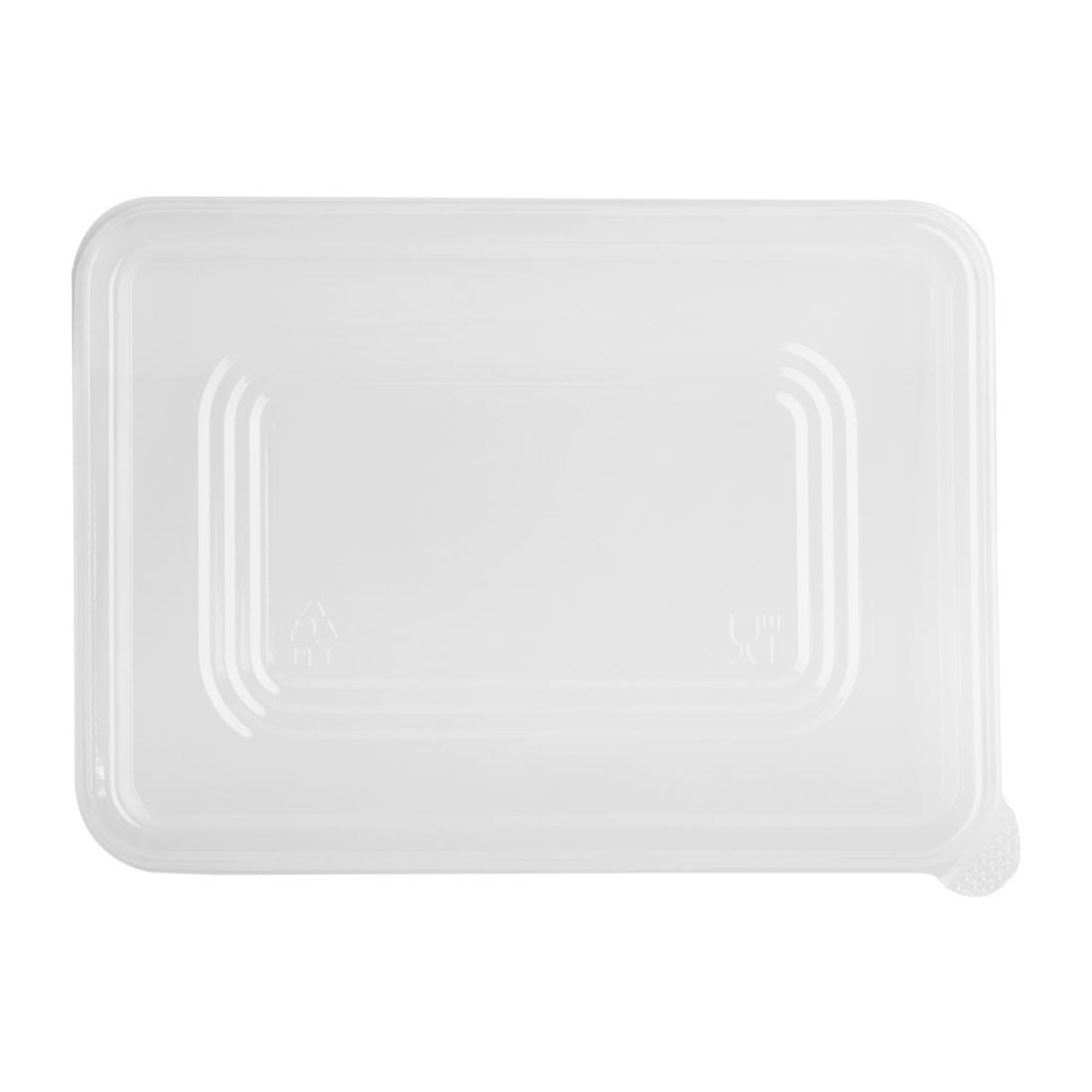 Picture of Fiesta Recyclable PET Lids for Bagasse Container Bases (100 Pack)