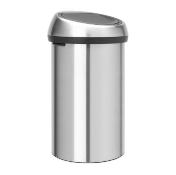 Picture of Brabantia Touch Bin Matt Steel 60Ltr