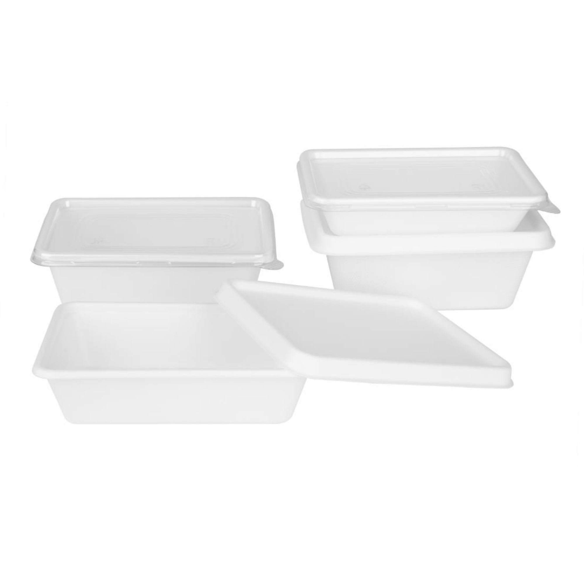 Picture of Fiesta Compostable Bagasse Lids for Bagasse Container Bases (100 Pack)