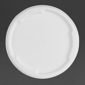 Picture of Fiesta Compostable Bagasse Lids for 750/900ml Bowl Bases (50 Pack)