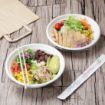 Picture of Fiesta Compostable Bagasse Poke Bowl Bases 32oz (50 Pack)