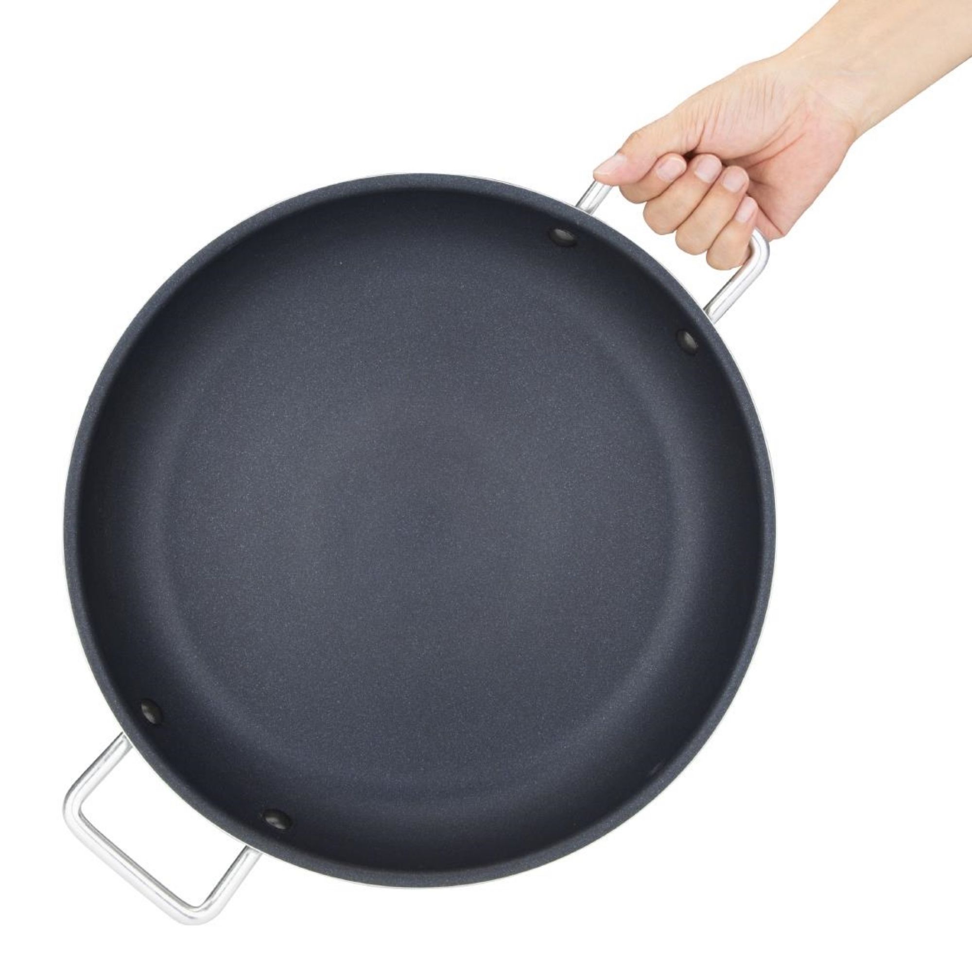 Picture of Vogue Aluminium Non-stick Teflon Platinum Plus Paella Pan 35cm