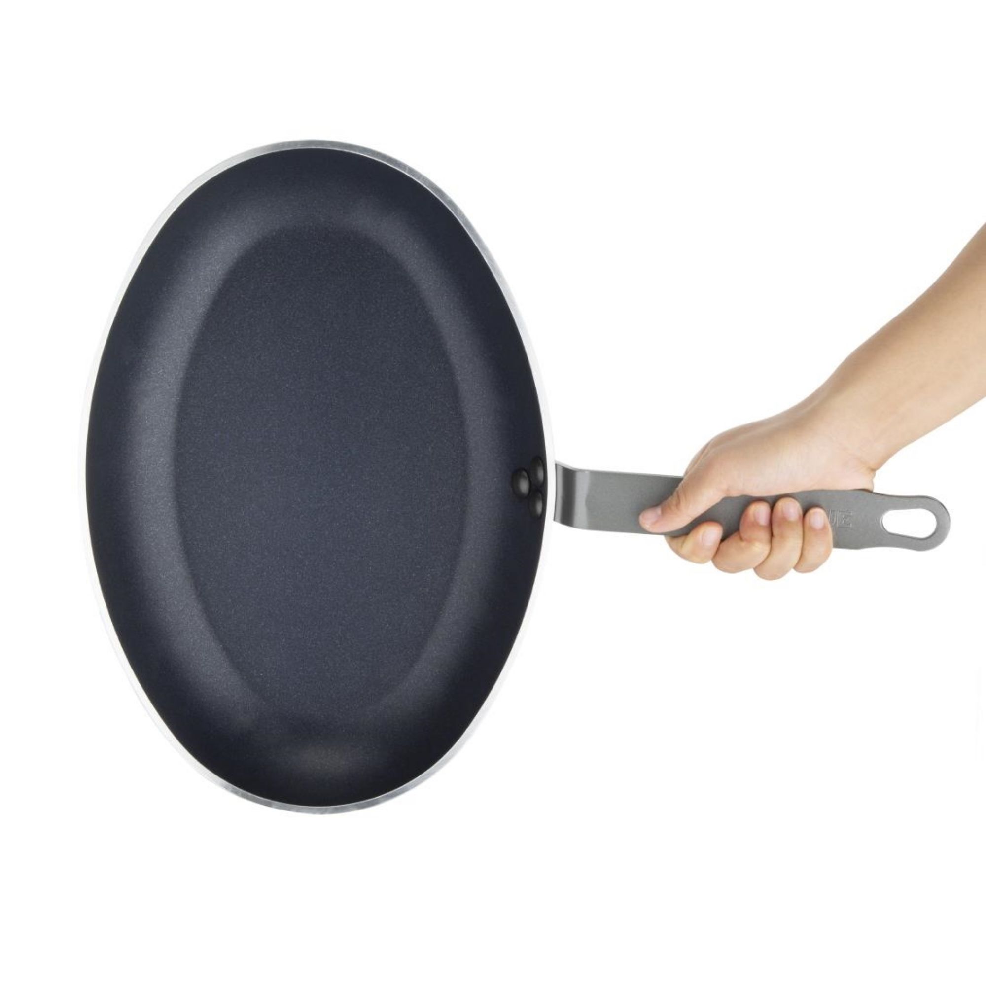 Picture of Vogue Aluminium Non-Stick Teflon Platinum Plus Oval Frying Pan 36cm