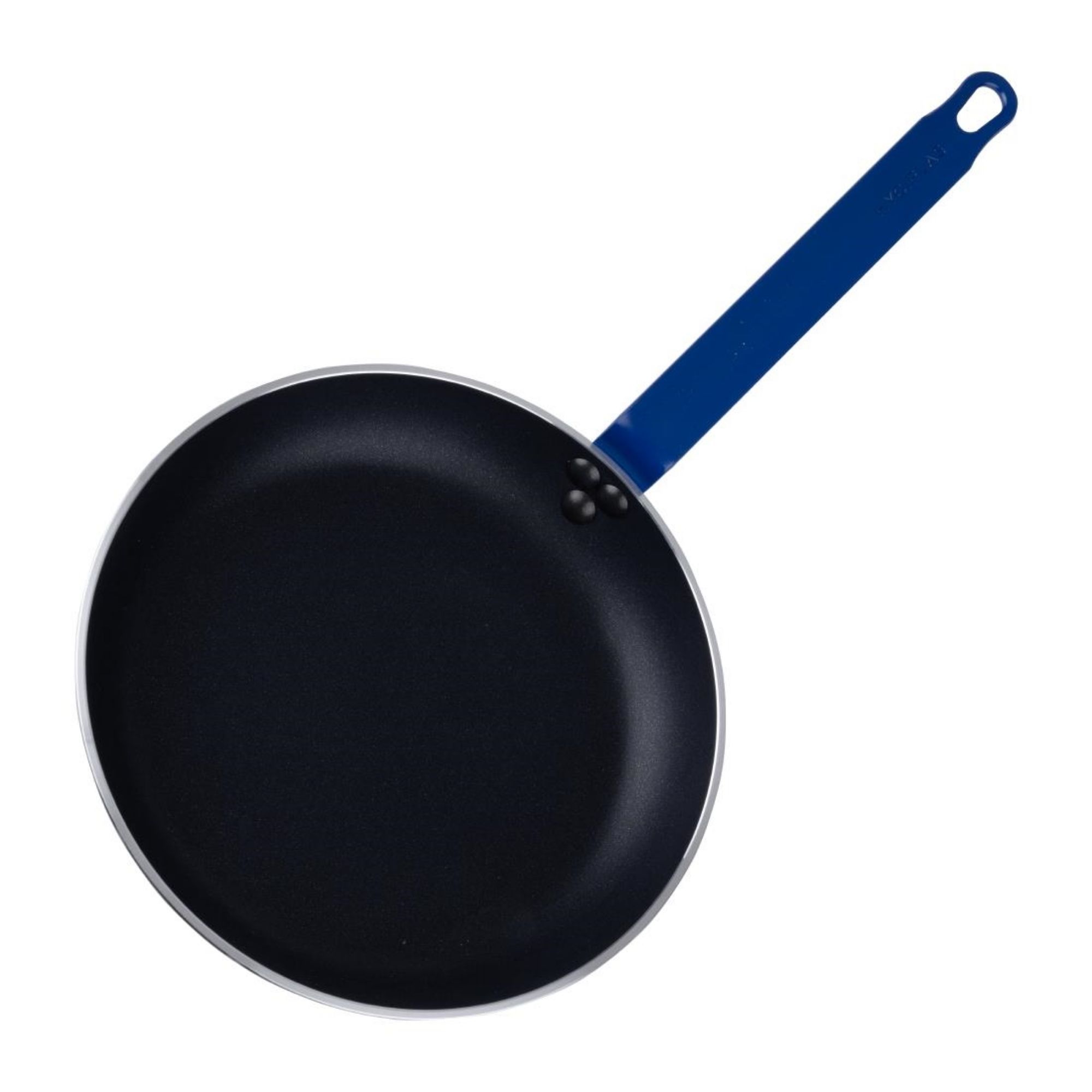 Picture of Hygiplas Aluminium Non-stick Teflon Platinum Plus Frying Pan with Blue Handle 28cm