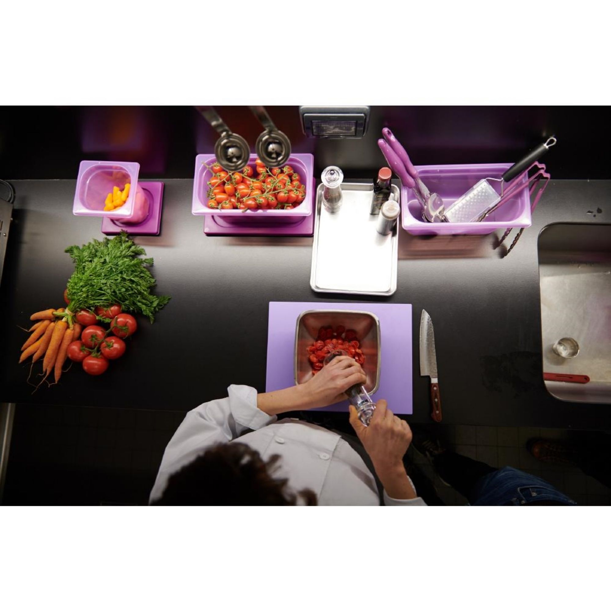 Picture of Pujadas Purple Polinorm Gastronorm Lid 1/2GN