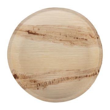 Picture of Fiesta Compostable Palm Leaf Plates Round 250mm (100 pack)