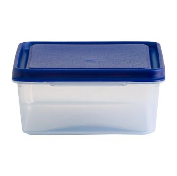 Picture of Wham Studio Rectangle Food Box Clear/Blue 2Ltr