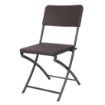 Picture of Bolero Rattan Folding Chairs Brown (2 pack)