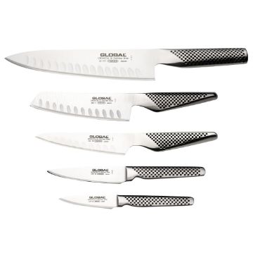 Picture of Global 5-Piece Knife Set with Block G-525/NB