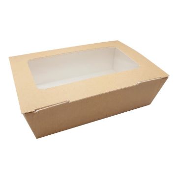 Picture of Huhtamaki Taste Large Food to Go Box (with Window pack) (180 pack)