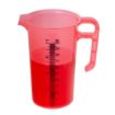 Picture of Pro-Measures Polypropylene Measuring Jug Red 1Ltr