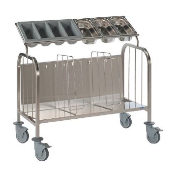 Picture of Matfer Bourgeat Low 400 Plate and Cutlery Trolley
