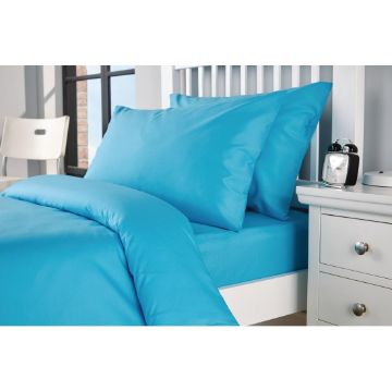 Picture of Mitre Essentials Spectrum Housewife Pillowcase Turquoise (2 pack)