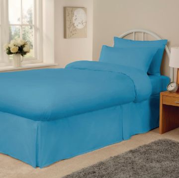 Picture of Mitre Essentials Spectrum Fitted Sheet Turquoise Bunk