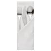 Picture of Mitre Luxury Luxor Cotton Napkins Ivy Leaf White 550 x 550mm (10 pack)