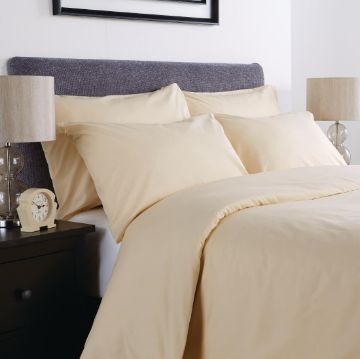 Picture of Mitre Comfort Percale Duvet Cover Oatmeal King Size