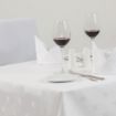 Picture of Mitre Luxury Luxor Tablecloth Ivy Leaf White 1350 x 2750mm