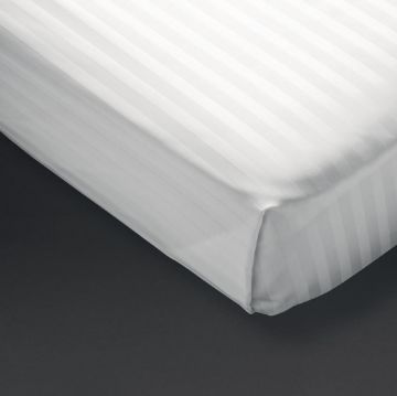 Picture of Mitre Comfort Satin Flat Sheet White Double