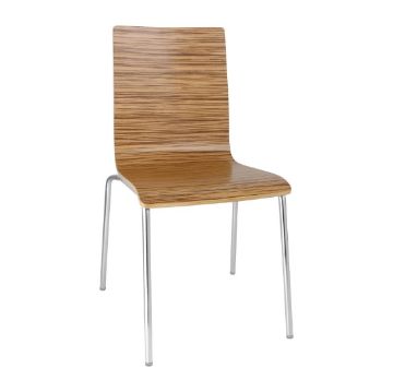 Picture of Bolero Square Back Side Chair Zebrano (4 pack)