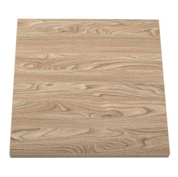 Picture of Bolero Pre-drilled Square Tabletop Antique Natural 600mm
