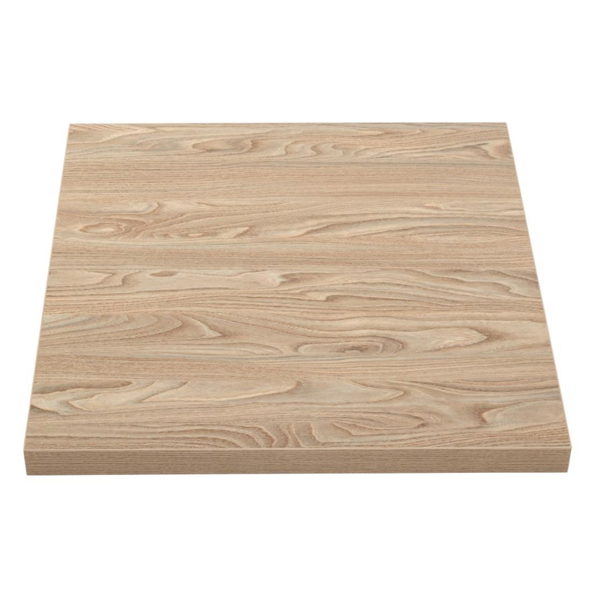 Picture of Bolero Pre-drilled Square Tabletop Antique Natural 600mm