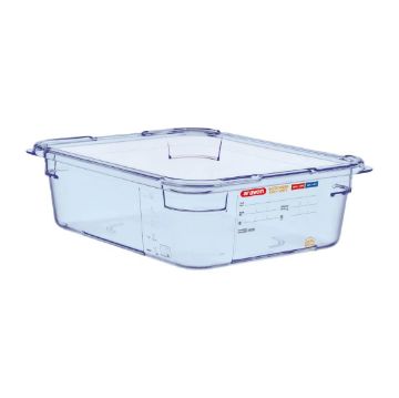 Picture of Araven ABS Food Storage Container Blue GN 1/2 100mm