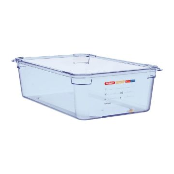 Picture of Araven ABS Food Storage Container Blue GN 1/1 150mm