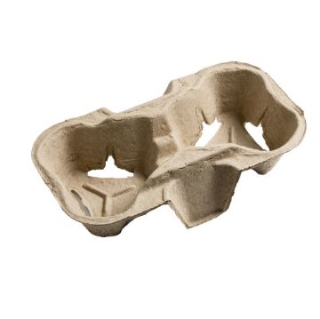 Picture of Moulded Pulp Fibre Two Cup Carrier (360 Pack)