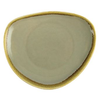 Picture of Olympia Kiln Triangular Plate Moss 230mm (Pack of 6)