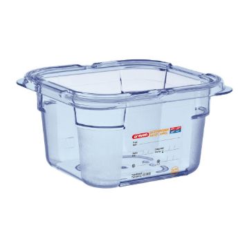 Picture of Araven ABS Food Storage Container Blue GN 1/6 100mm