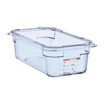 Picture of Araven ABS Food Storage Container Blue GN 1/3 100mm